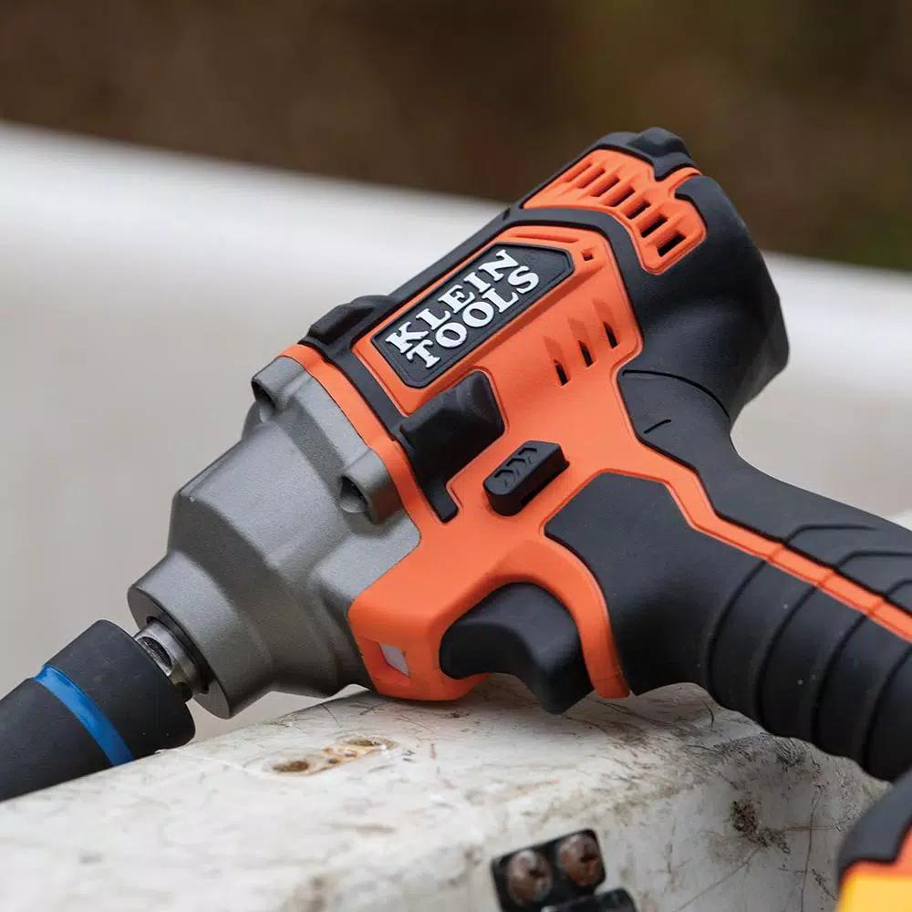 Klein Tools 1/2 in. Compact Impact Wrench, 210 ft-lbs Max Torque, 20V Cordless (Tool Only)