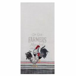 Kay Dee Farmers Market Cotton Multi Kitchen Textiles Set - 4 Piece Rooster Farmhouse Collection thumbnail 4