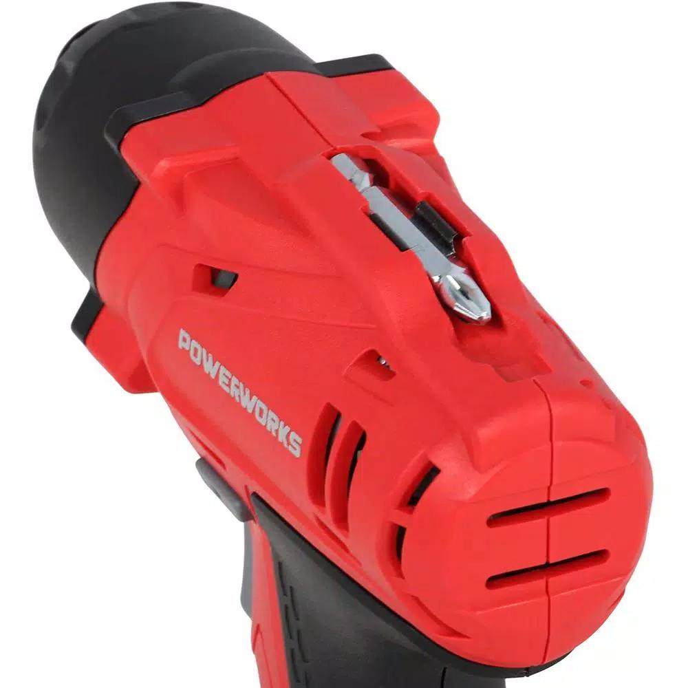 Powerworks 20V Cordless Brushless 3/8 in. Drill/Driver Kit with Two 1.5 Ah Batteries, Charger, and Bag