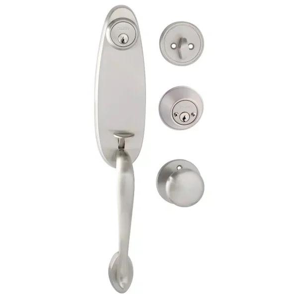 Toledo Fine Locks Tenerife Double Cylinder Satin Chrome Handleset