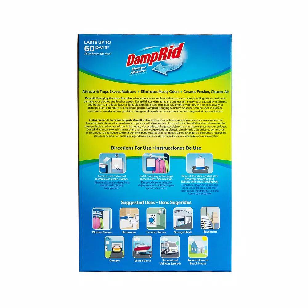 DampRid Pure Linen Hanging Moisture Absorber, 14 oz. (3-Pack)