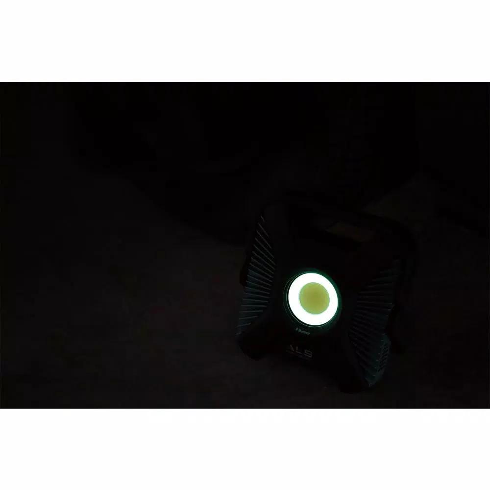 Advanced Lighting Systems ALS 6,000 Lumens Heavy-Duty LED Bluetooth Work Light with Integrated Power Bank