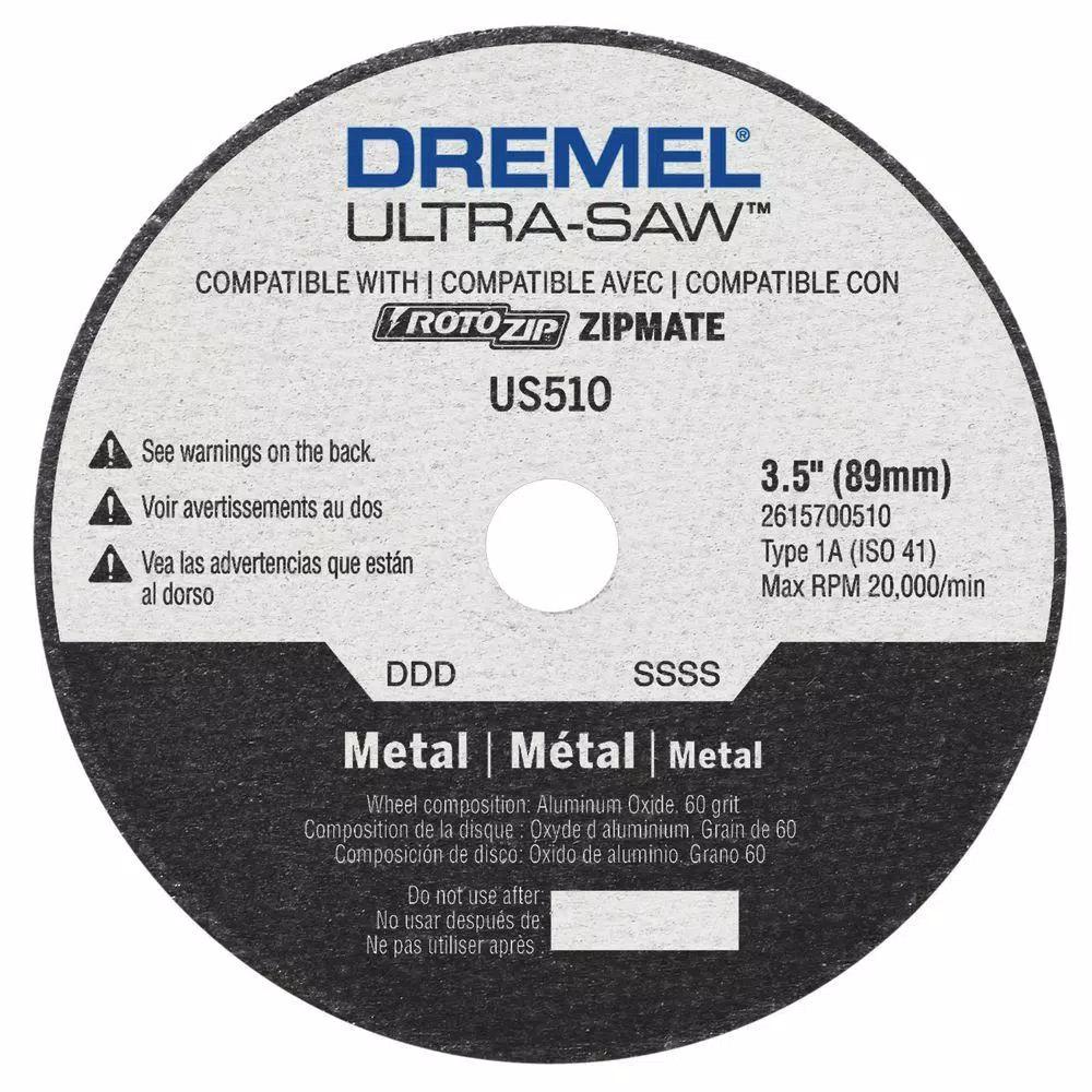 Dremel Ultra-Saw 3.5 in. Metal Cutting Wheel for Ferrous and Nonferrous Metals