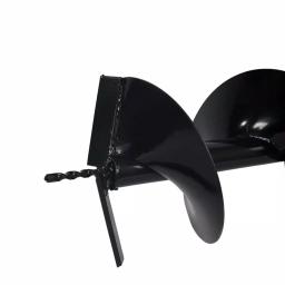 XtremepowerUS 4 in. Replacement Earth Auger Bit with 3/4 in. Round Shaft for Post Hole Machines thumbnail 2