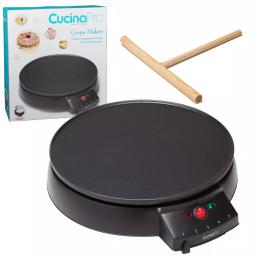 CucinaPro 12 in. Non-Stick Electric Griddle and Crepe Maker, 1000W, Black thumbnail 2
