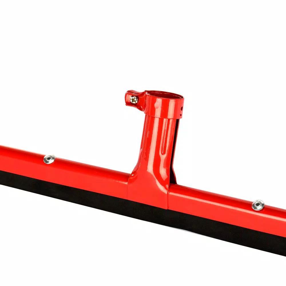 Alpine Industries 18 in. Dual Moss Rubber Professional Locking Floor Squeegee, Red