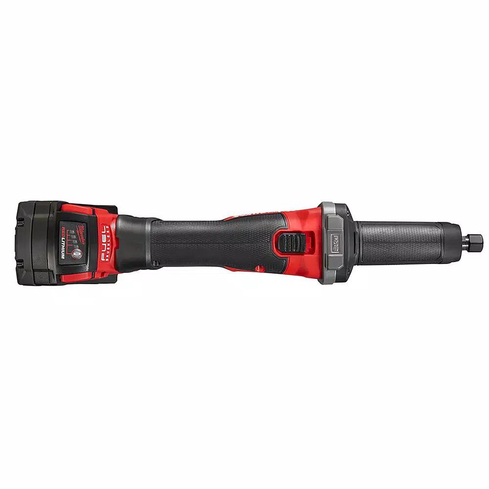 Milwaukee M18 FUEL 1/4 in. Brushless Cordless Die Grinder Kit with Two 5.0 Ah Batteries and Charger