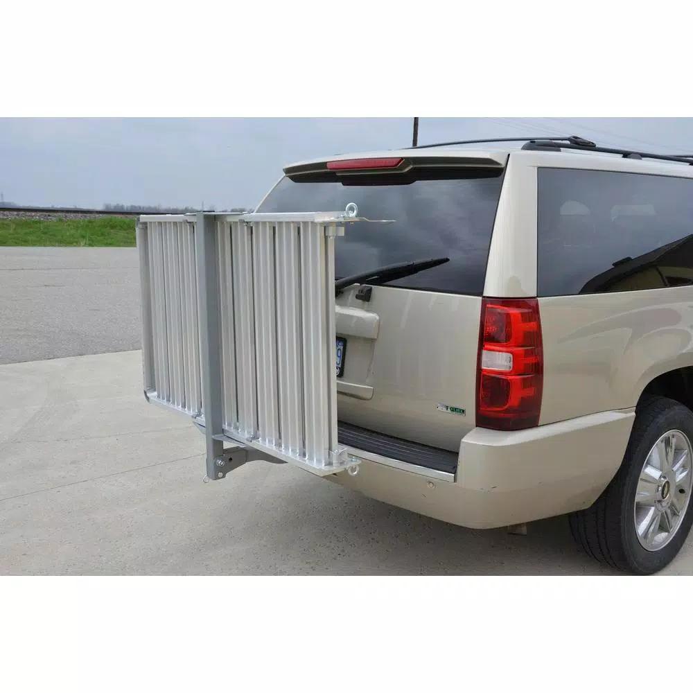 Erickson Deluxe Aluminum Mobility Hitch Cargo Carrier with Ramp, 400 lb. Capacity, 2 in. Receiver