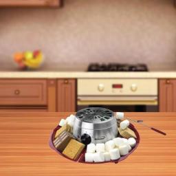 Brentwood Appliances Indoor Electric S'mores Maker with 4 Trays and 4 Roasting Forks, Silver/Red thumbnail 5