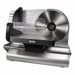 Weston 200W 7.5 in. Stainless Steel Electric Meat Slicer, Silver thumbnail 1