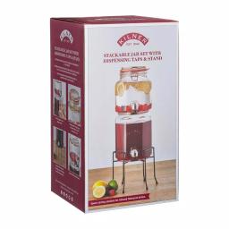 Kilner Stackable Glass Beverage Dispenser Set with Taps and Stand thumbnail 2