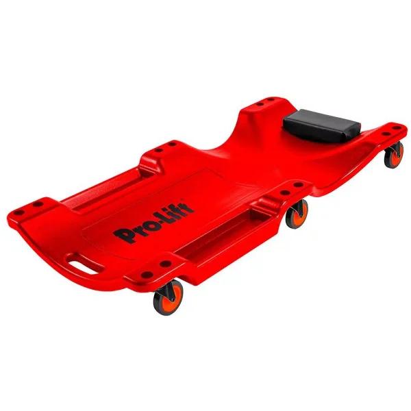 Pro-Lift Pro Lift C-6040 Plastic Mechanic Creeper - 350 lb. Capacity with Padded Headrest & Dual Tool Trays