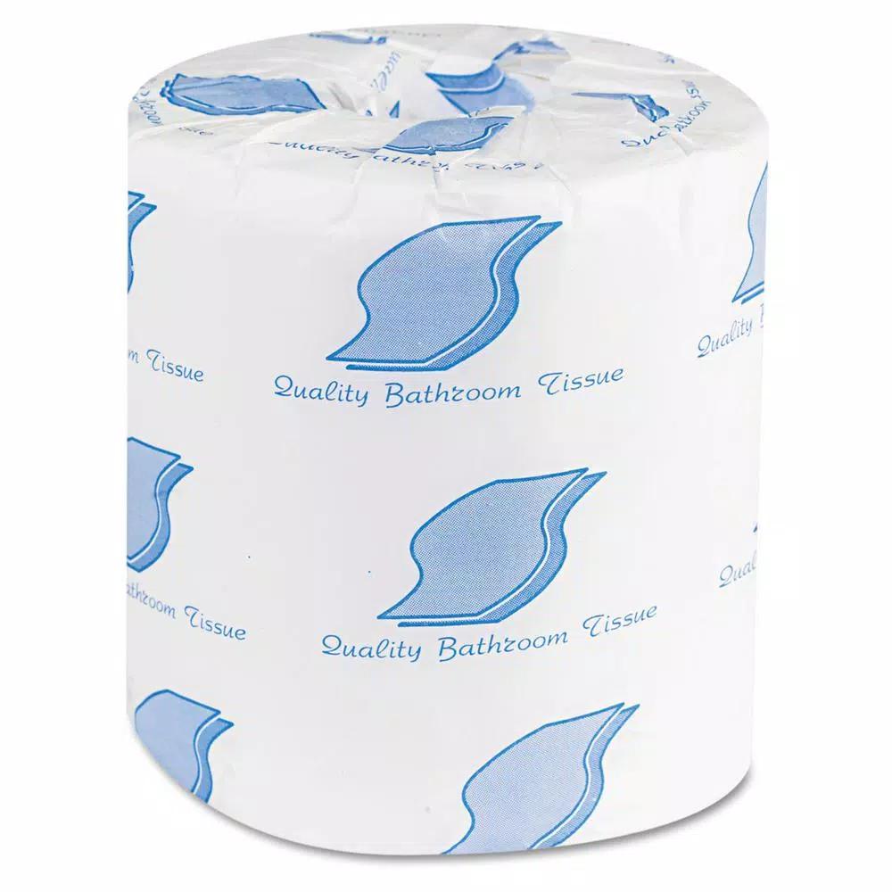 GEN 2-Ply White Bath Tissue, 500 Sheets per Roll, 96 Rolls per Carton