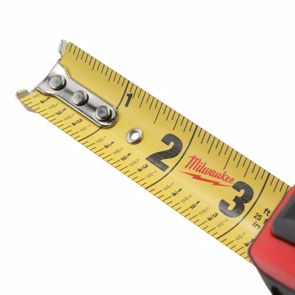 Milwaukee 25 ft. Compact Auto-Lock Tape Measure, 2-Pack