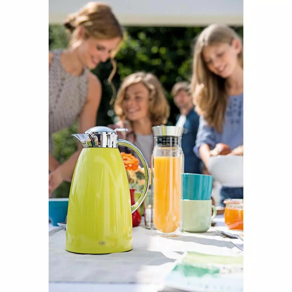 Alfi Gusto Glass Vacuum Carafe, 1.06 Qt. Apple Green Insulated Server