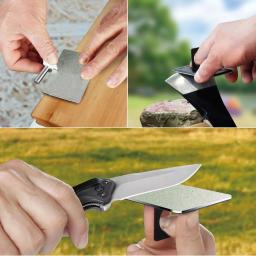 Sharpal 116N Credit Card Size Diamond Sharpening Stone Set, 3-Pack (Coarse, Fine, Extra-Fine) thumbnail 4
