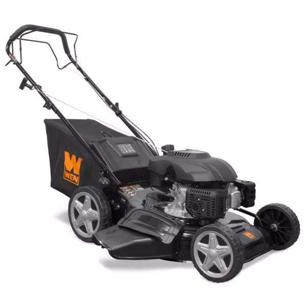 WEN 21 in. 173cc Gas-Powered 4-in-1 Self-Propelled Walk Behind Lawn Mower