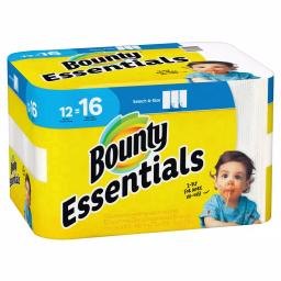 Bounty Essentials Select-A-Size White Paper Towels, 12 Big Rolls thumbnail 2