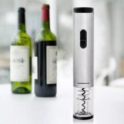 Ovente Electric Wine Bottle Opener with Foil Cutter and LED Light, Stainless Steel, Silver thumbnail 7