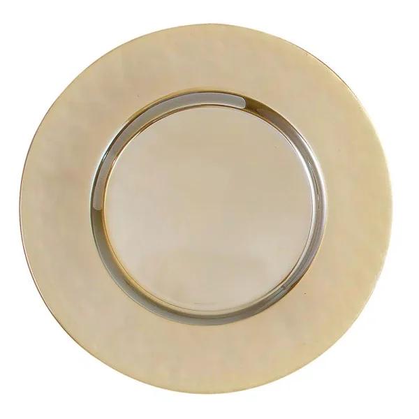 Elegance 13 in. Luster Gold Glass Charger Plates, Set of 4