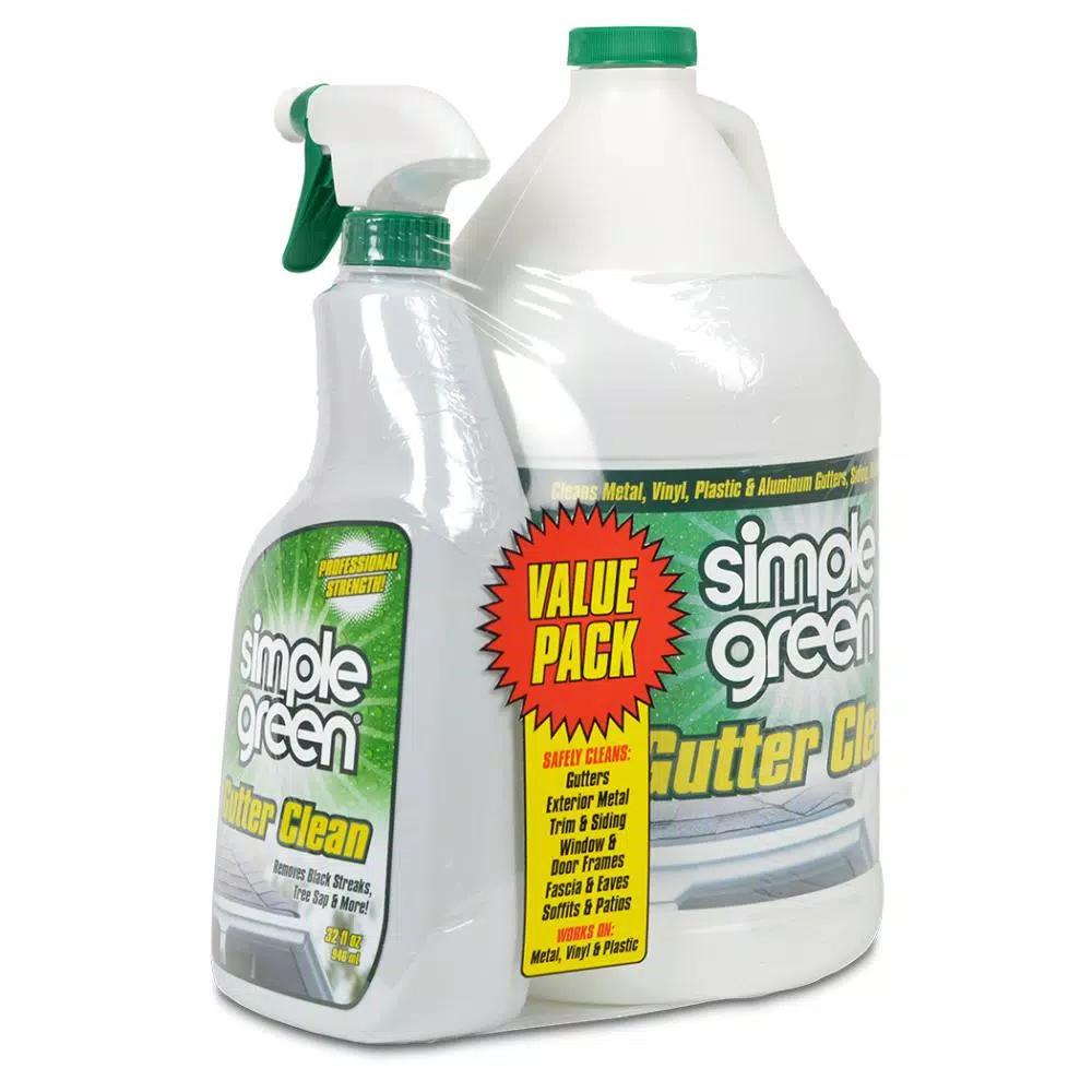 Simple Green Gutter Clean 1 Gallon with 32 oz. Spray Bottle - Ready-to-Use Formula