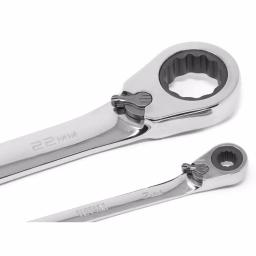WEN 16-Piece Metric Reversible Ratcheting Combination Wrench Set with Storage Pouch thumbnail 6