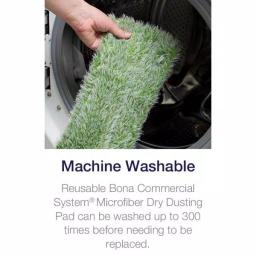 Bona Commercial System 24 in. Microfiber Dry Dust Mop Pad thumbnail 2