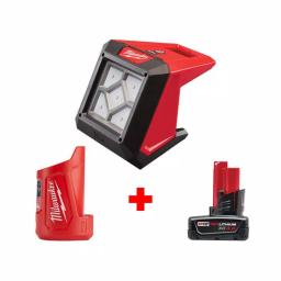 Milwaukee M12 12V Lithium-Ion 1000-Lumen Rover LED Flood Light Kit with 3.0Ah Battery & Charger thumbnail 1