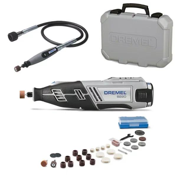 Dremel 8220 Series 12-V MAX Cordless Rotary Tool Kit with 36 in. Flex-Shaft Attachment