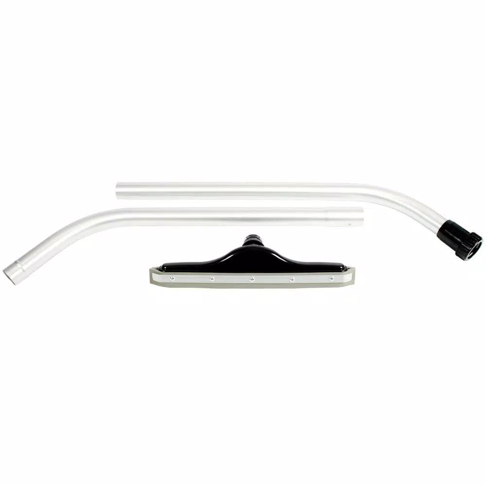 Cen-Tec 14 in. Squeegee Vacuum Tool and 2-Piece Aluminum S-Wand Kit for 1-1/2 in. Wet/Dry Vacuums