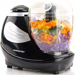 Ovente PF1007 Mini Food Processor, 1.5-Cup Single Speed Compact Chopper with 3 Attachments, Black thumbnail 5