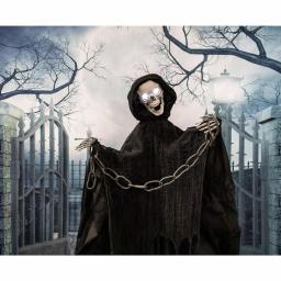 Haunted Hill Farm 5 ft. Talking Animatronic Skeleton Halloween Prop thumbnail 8