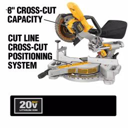 DEWALT 20V MAX Cordless 7-1/4 in. Miter Saw and Compact Router Combo Kit thumbnail 2
