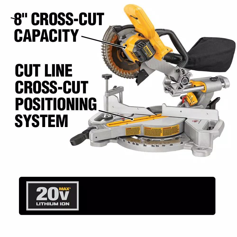 DEWALT 20V MAX Cordless 7-1/4 in. Miter Saw and Compact Router Combo Kit