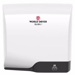 World Dryer SLIMdri L-974A Automatic Electric Hand Dryer - White thumbnail 1