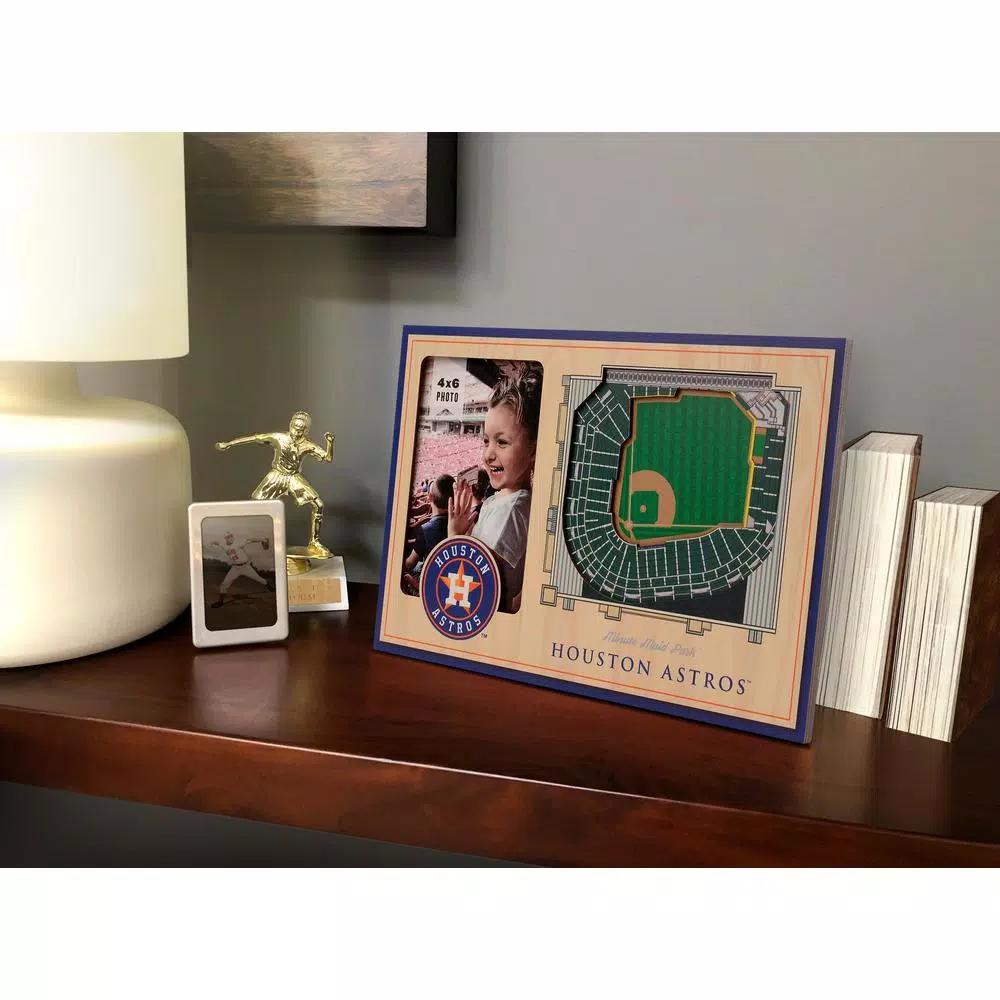 YouTheFan MLB Houston Astros StadiumView 3D Picture Frame - Minute Maid Park Replica - 4x6 Photo Frame