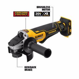 DEWALT 20V MAX XR Brushless 4-1/2 in. Cordless Angle Grinder & 1-1/2 in. Die Grinder Kit with 5.0Ah Battery thumbnail 4