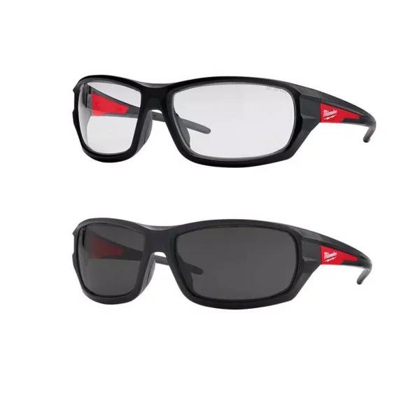 Milwaukee Performance Safety Glasses 2-Pack with Clear and Tinted Lenses