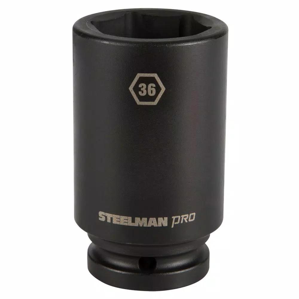 STEELMAN PRO 36mm 3/4-in Drive 6-Point Deep Impact Socket