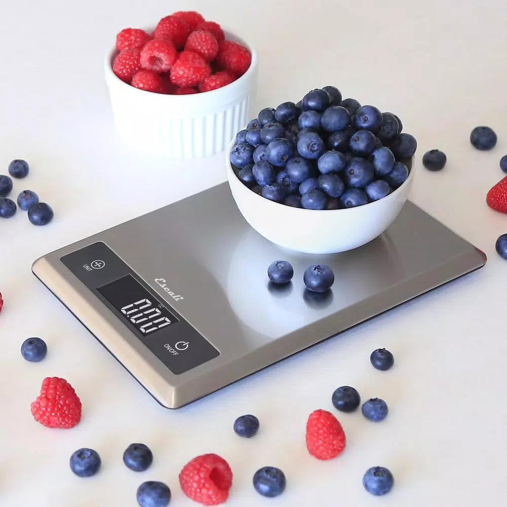Escali Tabla Ultra Thin Digital Food Scale, Stainless Steel, 11 lb Capacity