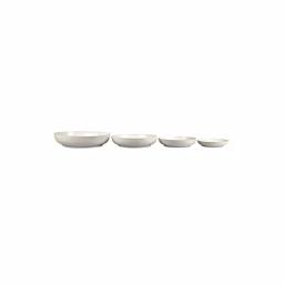 Denby Natural Canvas 4-Piece Nesting Serving Bowl Set, White Clay thumbnail 3
