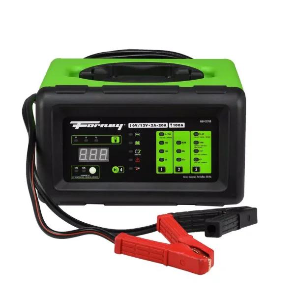 Forney Multi-Voltage Bench Battery Charger, 6V/12V with 100A Engine Start