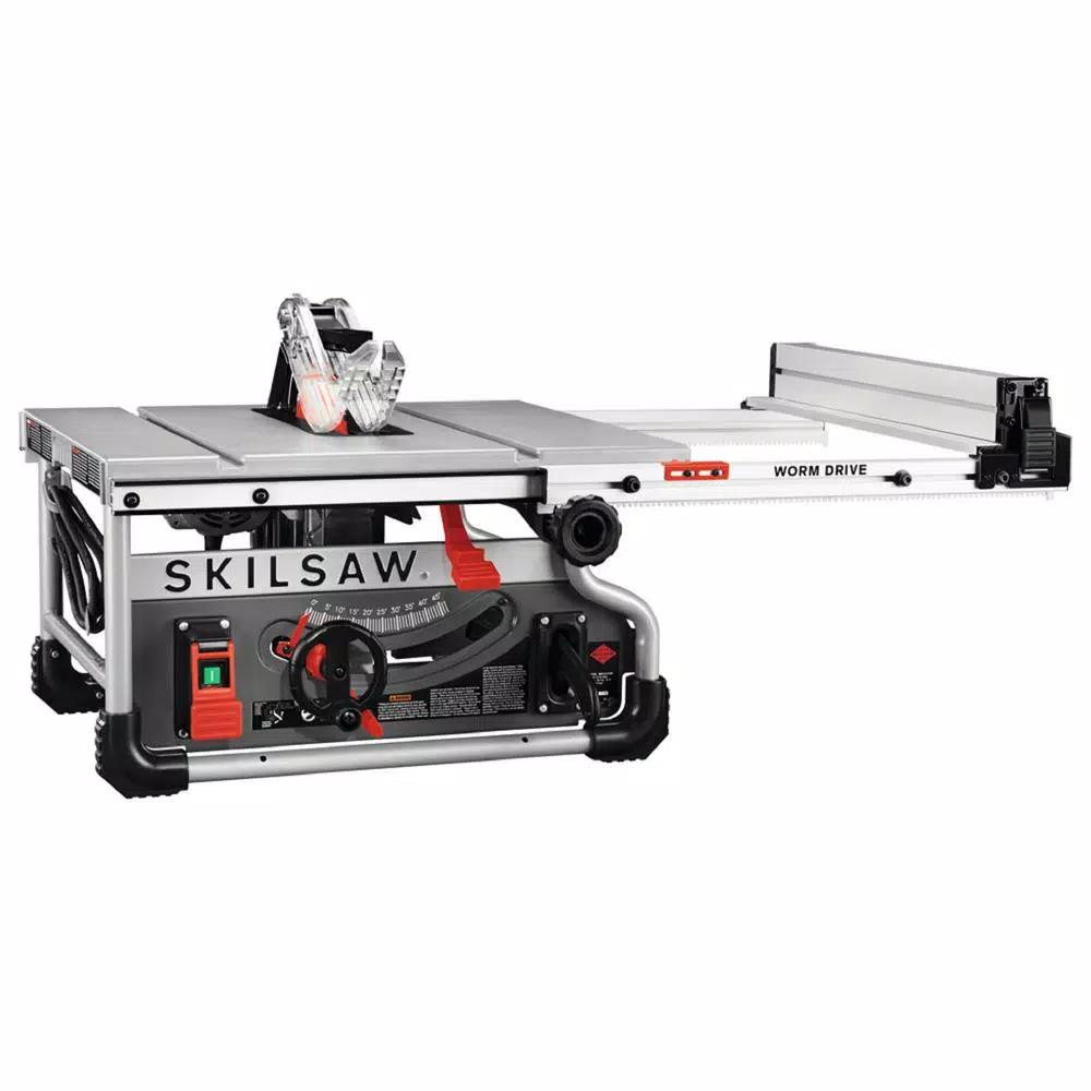 SKILSAW 8-1/4 in. 15 Amp Corded Worm Drive Portable Table Saw with Diablo Blade
