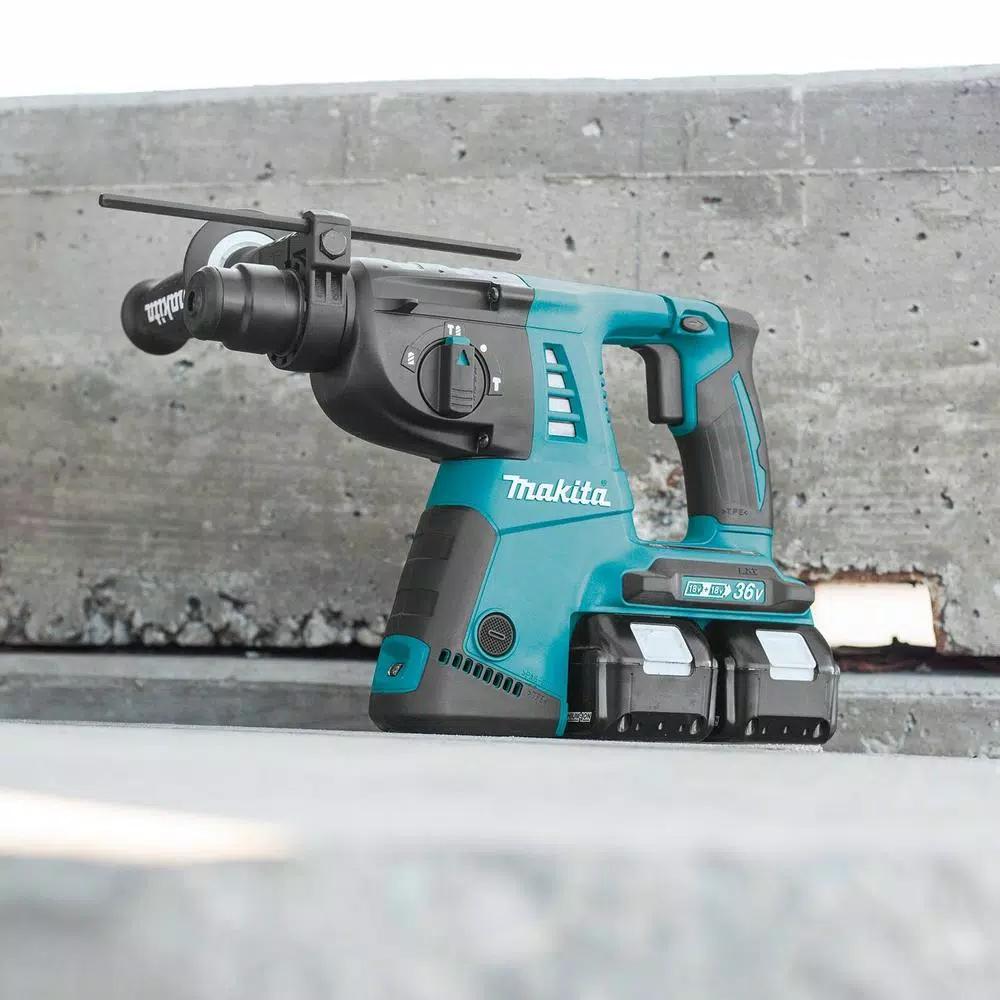 Makita 18V X2 LXT (36V) 1 in. SDS-Plus Rotary Hammer Kit with Bonus 18V LXT 1/2 in. Impact Wrench