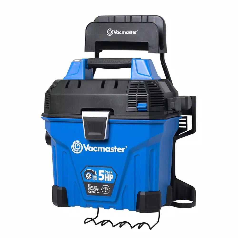 Vacmaster 5 Gal. Wall Mount Wet/Dry Vacuum, 5 Peak HP, 2-Stage Motor