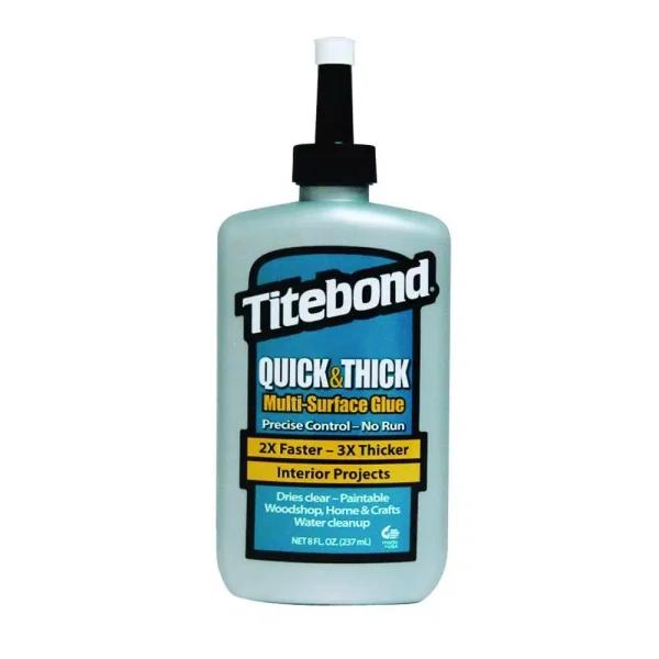 Titebond Quick and Thick Multi-Surface Glue, 8 oz. (12-Pack)