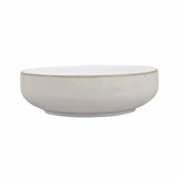 Denby Natural Canvas 9.5 in. Ceramic Serving Bowl, White thumbnail 1