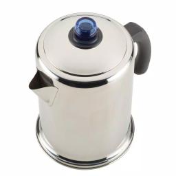 Farberware Classic 12-Cup Stainless Steel Stovetop Coffee Percolator with Blue Glass Knob thumbnail 4