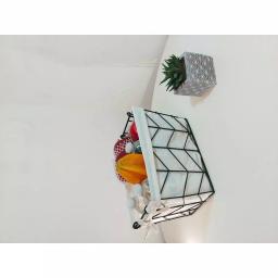 Admired By Nature Metal Wire Rectangular Nesting Storage Baskets, Set of 3 with Soft Cloth Lining thumbnail 1