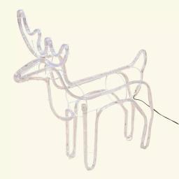 Luxen Home 25 in. LED White Rope Light Standing Reindeer - Indoor/Outdoor Christmas Decoration thumbnail 9